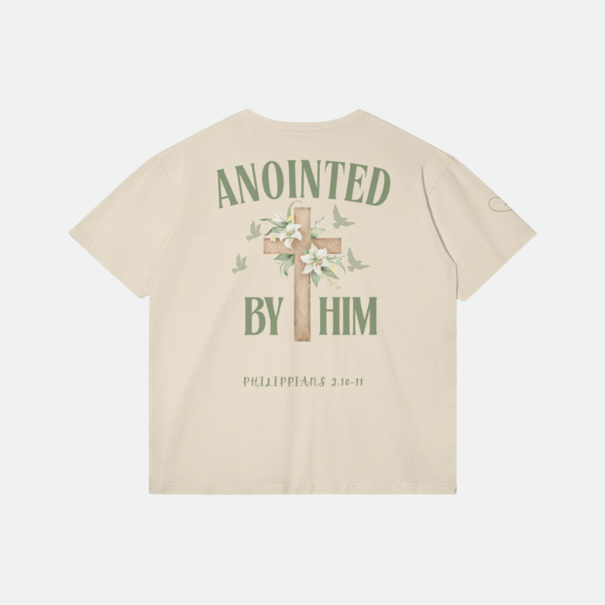 ANOINTED BY HIM -Flowered Cross- (Girls Edition)